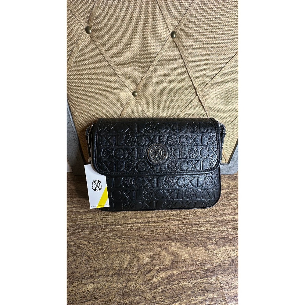 NWT CXL by Christian Lacroix Clara Embossed Logo Shoulder Bag